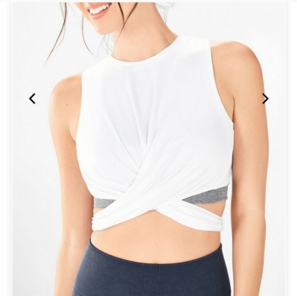 Fabletics Marissa Wrap Crop Top Size Small